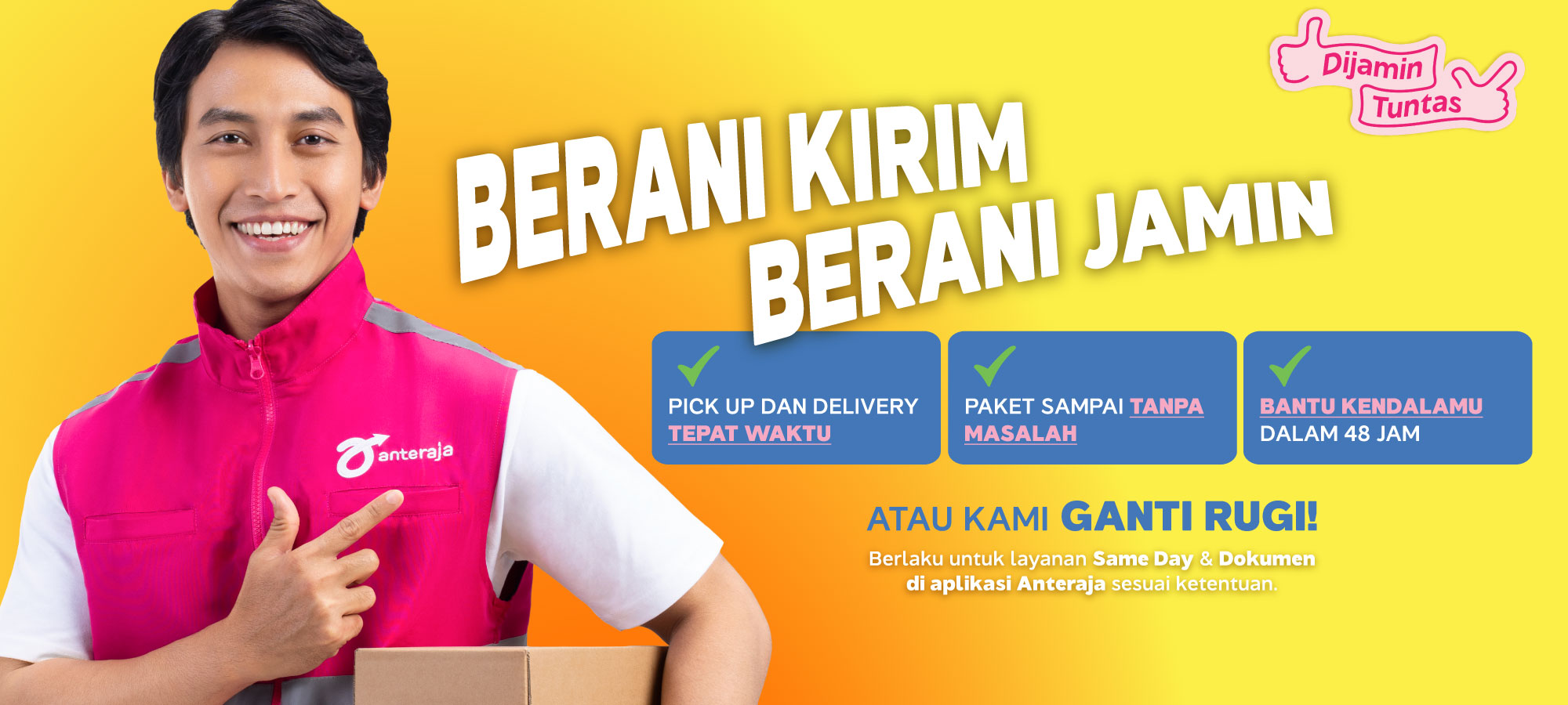 #DijaminTuntas: Kirim Paket Lebih Tenang dengan Jaminan Layanan Anteraja